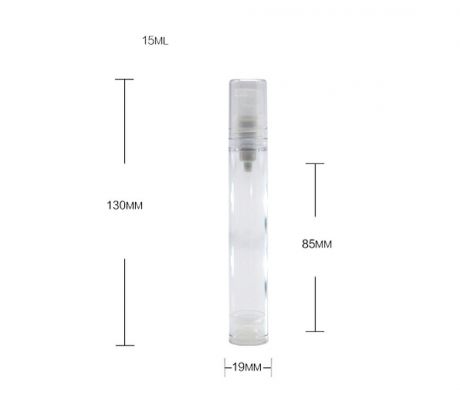 AIRLESS fľaška priehľadná 10 ml